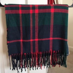 A plaid scarf